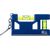 Gerecycled ABS sleutelhanger met waterpas Indira Zwart -  1267826.001