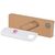 Alkes 5000 mAh 12W recycled plastic water resistant power bank with carabiner White - Unbranded 12447001
