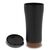 Doppelwandiger Becher mit einem Korkboden 480ml Schwarz -  LT98848-N0002