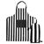 Sagaform Aron Apron &amp; BBQ Glove Set White, Black - Sagaform LT52222-N0102