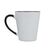 Mug subli Melbourne colored edge &amp; handle 300ml White, Black -  LT51192-N0102