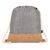 Kordelzugbeutel R-PET &amp; Kork 35 x 40cm Grau -  LT91392-N0061