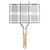Grill de barbecue rectangulaire Bois - empty LT94521-N0093