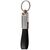 Porte-clés doming rectangulaire Noir -  LT99703-N0002