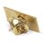 Metal pin, rectangle 19x13mm Gold satin -  LT99737-N0092