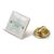 Pins carré 15x15mm Or satiné -  LT99744-N0092