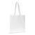 Schoudertas biologisch katoen kleur lang 140g/m² 38x42 cm Wit -  LT95377-N0001