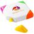 Trafalgar vierkante markeerstift met 4 kleuren Wit - Unbranded 10679101