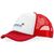 Casquette 5 panneaux Trucker Rouge, Blanc - Elevate Essentials 11106901