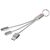 Câble de chargement 3-en-1 avec porte-clés Metal Argent - Unbranded 13496101