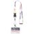 Balta sublimatie lanyard met safety breakaway sluiting en gesp Zwart, Wit - Unbranded 1PL0070C