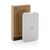 RCS gerecycled plastic 5.000 mAh 5W draadloze powerbank Wit - XD Collection P322.623