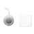 Ornament mit Band, rund Silber -  CX1472-14