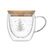 Becher Borosilikatglas Baum Transparent -  CX1524-22