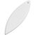 RFX&#8482; H-12 ellipsenförmiger reflektierender PVC-Anhänger Weiß - RFX™ 1PR11201