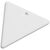 Attache réfléchissante en PVC en forme de triangle inversé H-12 RFX&#8482; Blanc - RFX™ 1PR11401
