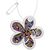RFX&#8482; H-13 reflecterende pvc hanger met bloemen Wit - RFX™ 1PR11801