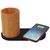 SCX.design W17 kabelloses 10W Ladepad mit Bambus-Stifthalter und Leuchtlogo Holz, Schwarz - SCX.design 1PX07871