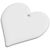 RFX&#8482; H-16 heart-shaped lightweight reflective PVC hanger White - RFX™ 1PR13401