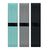 Set of 3 fitness bands in pouch Black -  MO6449-03
