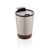 GRS gerecycled PP en roestvrijstalen kurk koffiebeker Zilver - XD Collection P435.072