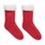 Pair of slipper sock L Red -  MO6574-05