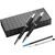 Parure de stylo bille et roller Daniel Noir, Argent -  2057.050