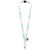 Tom gerecyclede PET lanyard met veiligheidssluiting Wit - Unbranded 10251701