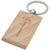 Gian beukenhouten rechthoekige sleutelhanger Naturel - Unbranded 11812271