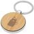 Nino bamboo round keychain Natural  - Unbranded 11812571