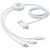 Câble de charge 5-en-1 Pure avec additif antibactérien Blanc - Unbranded 12418401