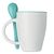 Mug avec cuillère 250 ml Bleu -  MO7344-04