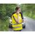 Knitted material waistcoat Yellow -  MO8062-08