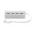 4 Port USB Hub Matt silber -  MO8853-16
