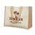 Jute and canvas shopping bag Beige -  MO8967-13