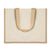 Jute and canvas shopping bag Beige -  MO8967-13