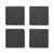 Slate coasters with EVA bottom Black -  MO9124-03