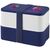 MIYO dubbellaagse lunchtrommel Blauw, Wit, Blauw - Unbranded 21047000