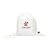 PromoColour GRS Recycled Cotton Backpack (150 g/m²) White -  403610