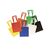 Sac en coton Fairtrade avec de longues poignées Noir - MultiGift Fairtrade 987603