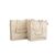 Sac shopper en coton Fairtrade de 310 grammes Écru - MultiGift Fairtrade 998613