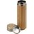 Bamboo and stainless steel double walled bottle Yara Brown -  8858.011