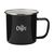 Retro Silver Enamel Mug 350 ml Black, Silver -  122998