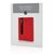 Basic Hardcover PU A5 Notizbuch mit Stylus-Stift Rot - XD Collection P773.314