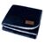 Fleece blanket with sherpa backing - 120x150cm Navy, Weiss - Nilton's 1566-14-A06