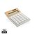 Calculatrice en bambou et plastique recyclé RCS Utah Brun - XD Collection P279.519