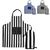 Sagaform Aron Apron &amp; BBQ Glove Set White, Black - Sagaform LT52222-N0102