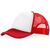 Casquette 5 panneaux Trucker Rouge, Blanc - Elevate Essentials 11106901