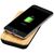 Future 6000 mAh draadloze powerbank van bamboe en stof Naturel, Zwart - Unbranded 12411700