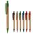  Stylo bille en bambou et paille de blé Bleu -  LT87284-N0011